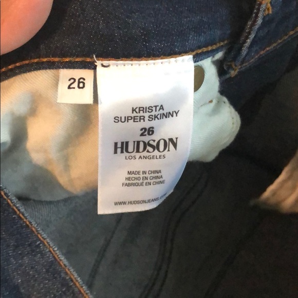 EUC Hudson Krista Super Skinny jeans - Picture 6 of 8